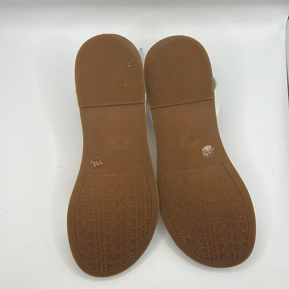 Gianni Bini White and Tan Sandals